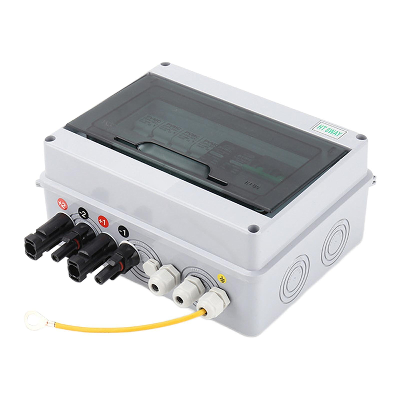 Menolana Solar DC Combiner Box 2 Input 1 Output Easy to Use Stable and Reliable DC 600V Fuse Mcb SPD Distribution Box for Car Industry