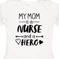 thumbnail image 4 of Inktastic My Mom is a Nurse and a Hero Boys or Girls Long Sleeve Baby Bodysuit, 4 of 5