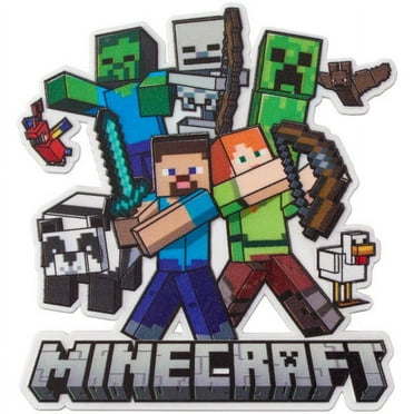 MINECRAFT Birthday Cake Layon, 1ct