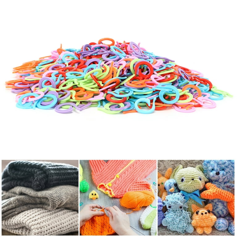 1000Pcs Stitch Markers for Knitting Plastic Colorful Durable Knit