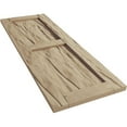 thumbnail image 6 of Ekena Millwork 12"W x 60"H Rustic Two Equal Panel Flat Panel Riverwood Faux Wood Shutters (Per Pair), Primed Tan, 6 of 11