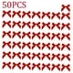 thumbnail image 1 of 50 Adornos Navideños de Varita Mágica | Lazos de Cinta de Satén Preatados En Rojo, Verde, Dorado y Blanco | Núcleo de Plástico Ligero | Extremos de Cinta Flexibles para Guirnaldas de Árbol, Regalos,, 1 of 6