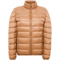 thumbnail image 2 of Dyfzdhu Puffer Jacket Women Plus Size Lightweight Long Sleeve Zipper Down Jackets Short Winter Coat Orange, 2 of 4