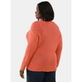 thumbnail image 2 of Terra & Sky Women's Plus V Neck Sweater, 2 of 4