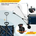 thumbnail image 5 of COOS BAY Heavy-Duty Folding Collapsible Utility Wagon, Dark Blue, 5 of 7