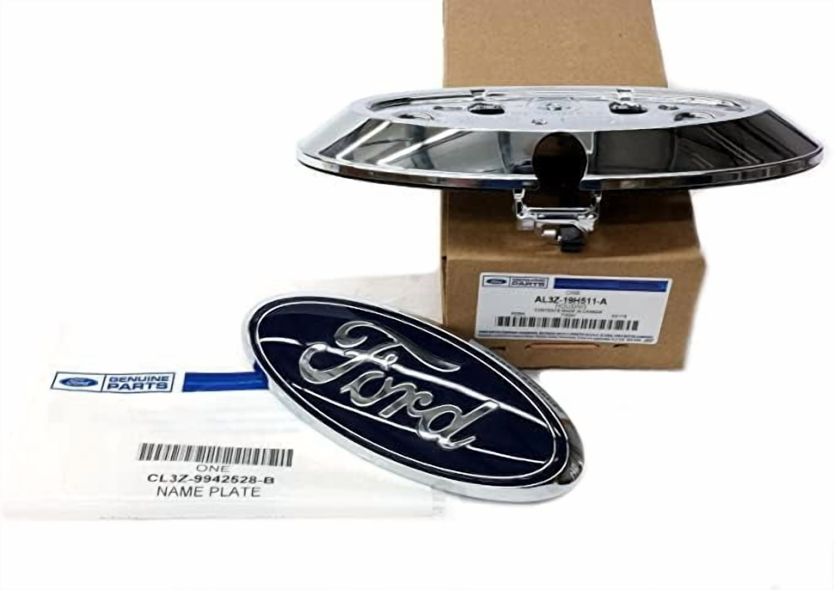 G3C20911L Ford 2009-2014 F-150 & 2013-2016 Super Duty Blue Oval Tailgate Emblem & Fixed Back Up Camera Housing Kit CL3Z-9942528-B & AL3Z-19H511-A
