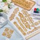 thumbnail image 4 of 16 parches bordados de flores doradas para planchar, coser y aplicar con apliques florales dorados., 4 of 9