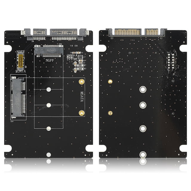 Adaptador Y Tarjeta Conversora 2 En 1 De Disco Duro Mini M.2 NGFF Y mSATA SSD A SATA 3.0 Bling Bling
