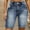 Blue, variant on Womens Jeans High Waist Short Trousers Womens Summer Stretch Denim Hot Pants Jeans Shorts Women With Pockets Cutoff Jean Shorts for Women Biking Shorts Women Padded Jean Shorts Women Womens Short