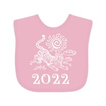 Inktastic 2022 Chinese New Year Tiger Boys or Girls Baby Bib