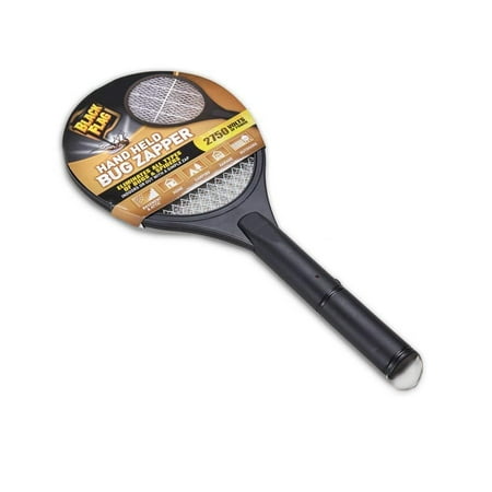 - Handheld Bug Zapper, Black, 2750 volts of power that kills mosquitoes, biting flies, spiders, yellowjackets, and wasps By Black Flag