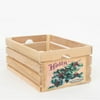 At Home on Main Vintage Style Wood Fruit Crate Holly in Natural (Large)