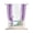 Purple, variant on Yellow Striped Tie Up Curtains for Kitchen Windows,Adjustable Rod Pocket Valance 54 Inch Long, Farmhouse Simple Line Vertical Stripes Window Treatment Balloon Roman Blind Shade, 42" x 54"