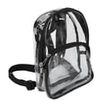 thumbnail image 3 of Mochila transparente mini, transparente, impermeable, de 2 capas, con cremallera, de PVC, resistente al desgaste, para viajes., 3 of 14
