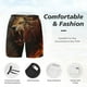 thumbnail image 3 of Fotbe Cool Flame Lion A Traje de Baño para Hombre – Shorts de Natación de Secado Rápido con Forro y Bolsillos-Medium, 3 of 6