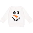 thumbnail image 2 of Inktastic Cute Smiling Snowman Face with Carrot Nose Toddler Sweatshirt, 2 of 4