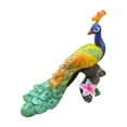 thumbnail image 1 of Estatua de pavo real, adorno de pavo real, adorno de inauguración de la casa, escultura creativa de pavo real Multicolor, 1 of 6
