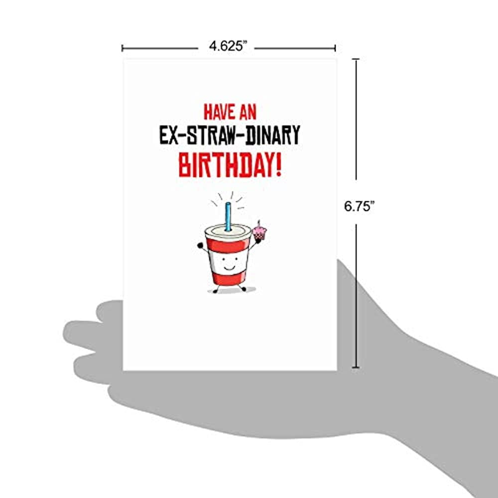 The Best Card Company - Funny Pun Birthday Card with Envelope - Cute Bday Note Card for Kids, Strawberry Milkshake - Birthday Puns-Drink Birthday C6119JBDG - Walmart.com