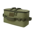 thumbnail image 2 of Bolsa de almacenamiento portátil l aire libre, reutilizable, plegable, con bolsillos capacidad, bolsa pa mochilero, Verde shamjiam Bolso de picnic, 2 of 7