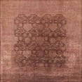thumbnail image 1 of Ahgly Company Indoor Square Mid-Century Modern Chestnut Red Oriental Area Rugs, 3' Square, 1 of 6