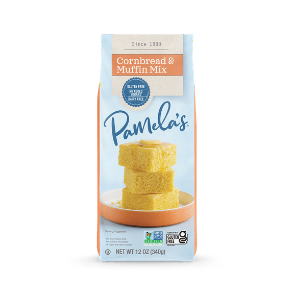 Pamela'S Products Gluten Free Corn Bread & Muffin Mix, 12 oz