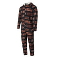 thumbnail image 2 of Men's Concepts Sport Black Cincinnati Bengals Shuffle All-Over-Print Microfleece Full-Zip Union Suit, 2 of 3