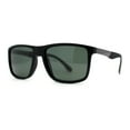 thumbnail image 2 of Polarized Gentlemens 90s Slick Sport Horn Rim Sunglasses Matte Black Green, 2 of 4