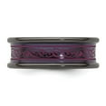 thumbnail image 4 of Edward Mirell Black Ti Concave Anodized Pink 8mm Band Size 8, 4 of 6
