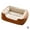 Sbrown, variant on Pekkaxy Square Plush Pet Bed, 19.69 x 15.75 in, Cozy Sofa Design for Year-Round Comfort, Perfect Indoor Resting Spot for Cats and Small Dogs