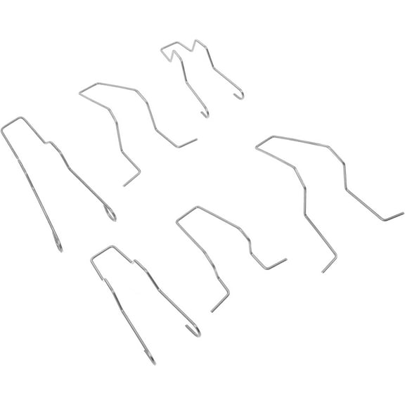 Masteelf 6pcs Universal Headlight Retainer Spring Clips Car Headlight Bulb Adapters Vehicle Retaining Spring Clip Clamp Headlamp Bulb Auto Repair Accessories