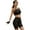 Black, variant on Women’s High Rise Matte Activewear Biker Shorts w/ Hidden Waistband Pocket - Black, S