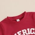 thumbnail image 6 of Kaprioy My First 4th of July Baby Boy Outfit Boys Outfit Kids Baby Boys Short Sleeve Flag Embroidery T Shirt Shorts Set Toddler Boy Summer Clothes, 6 of 8
