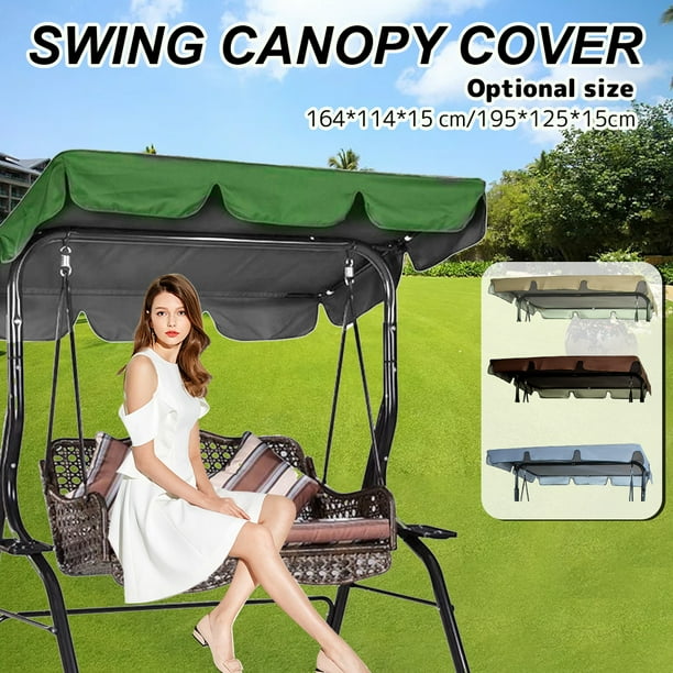 HOTBEST Replacement Canopy for Swing Seat Garden Hammock 2 & 3 Seater
