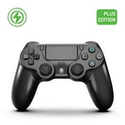 Sonicon PS4 Wireless Controller Plus Edition, No Drift Hall Effect Sensing Stick, 3ms Low Latency Bluetooth Controller for PS4, PS5, PC, Android