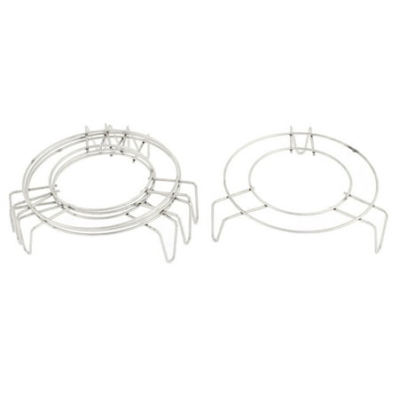 - Stainless Steel 3 Legs Cooker Food Steamer Rack 12 x 3.5cm 4PCS
