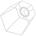 thumbnail image 2 of Lot de 1 Abat-Jour Hexagonal en Métal pour Protection d'Ampoule Style Rétro Européen 12 Po, 2 of 8