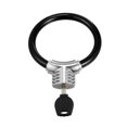 thumbnail image 3 of 37cmx12mm Bicicleta Candados Reflectantes Anti Robo Anillo Candado con Llave Negro Unique Bargains candados para bicicletas con cable, 3 of 8