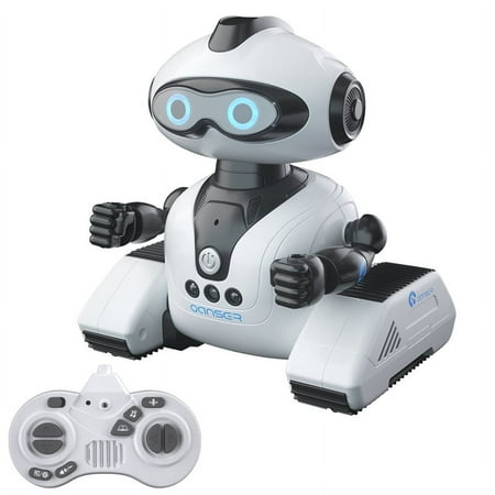 Kid Odyssey Robot Toys for Kids, Rechargeable Remote Control Smart Robots with Gesture Sensing, Fun Recording and Shining LED Eyes, Electronic Toys for 3 4 5 6 7 8-12 Year Old Boys Girls Gifts (White)