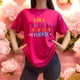thumbnail image 3 of Playera Blusa Mujer con Frase Positiva Eres Bella Fabulosa y Fuerte Moda Casual Inspiradora Color Fucsia Talla Grande Marca Emil SaEs, 3 of 4