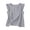 *Gray, variant on ClodeEU Women's Round Neck Ruffle Cap Sleeve Tank Top,Solid Color Casual Loose Fit Blouse Army Green,Women's Plus L