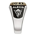 thumbnail image 3 of Order Now for 2025 Graduation, Freestyle Women's & Silver Double Row Class Ring Sterling Silver, Personalized, High School or College Graduation, 3 of 5