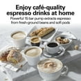 thumbnail image 2 of Hamilton Beach 15-Bar Espresso Machine, Slide & Lock Espresso Maker with Milk Frother, Black, 2 of 8