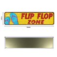 thumbnail image 2 of Letrero metálico SOYAVE Flip Flop Zone Tropical, 10 x 40 cm, 2 of 7