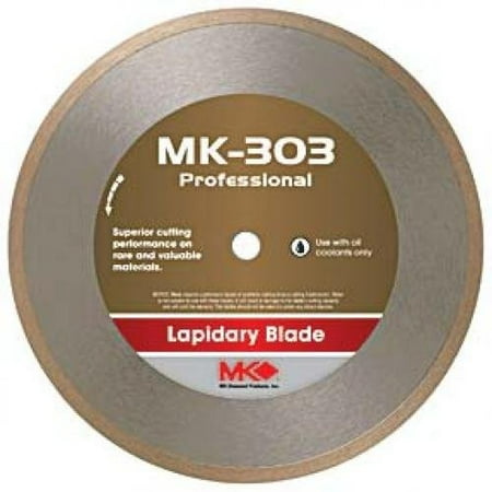 0.625 Inch Arbor - MK Diamond 153693 MK-303 Professional 8-Inch Diameter Lapidary Blade by .025-Inch wide by 5/8-Inch Arbor