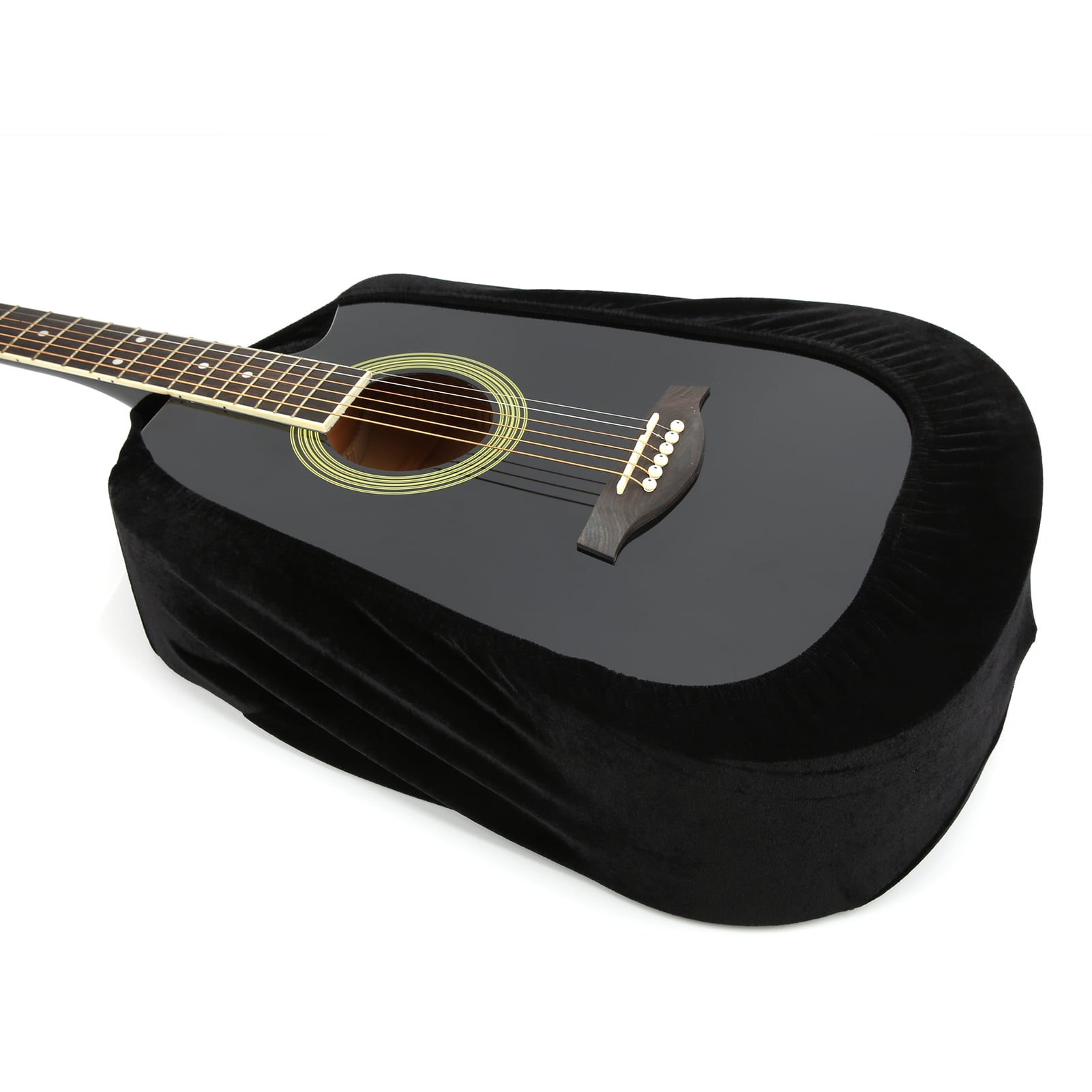 Fugacal Guitar Protector Black Guitar Dust Cover Soft Portable