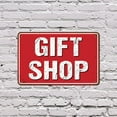 thumbnail image 5 of Gift Shop Street 8 Inch x 12 Inch Novelty Plastic Sign Souvenirs Smiles Inside Durable Weatherproof UV Protected Perfect for Stores Stands Lobbies Fun Gift for Shop Owners Hosts, 5 of 6