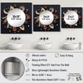 thumbnail image 4 of Designart "Esoteric Spirit's Fizz VII" Modern Geometric Square Mirror Wall Decor Modern - Large Multicolor Square Bathroom Mirror - Square Printed Wall Mirror Art, 4 of 5
