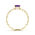 thumbnail image 2 of ANGARA Natural 0.25 Ct. Amethyst with Diamond Solitaire Ring in 14K Yellow Gold for Women (Ring Size: 7.5), 2 of 7