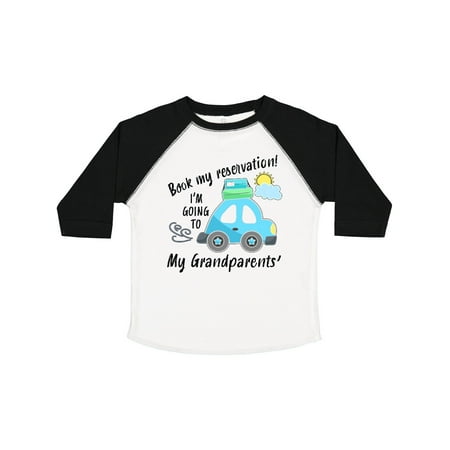 

Inktastic Book My Reservation! I m Going to My Grandparents Gift Toddler Boy or Toddler Girl T-Shirt