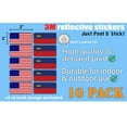 thumbnail image 3 of (x10) 3M Reflective Liechtenstein and US Flag Stickers | Versatile & High Quality Safety Decals | Hard hats, laptops, bikes, toolboxes, 3 of 3